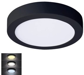 Solight Solight WD172-B - LED Stropné svietidlo LED/18W/230V 3000/4000/6000K čierna okrúhly SL1395