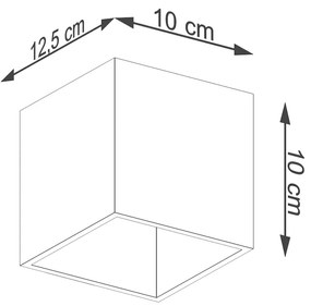 Nástenné svietidlo QUAD 1 zlaté