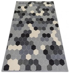 Koberec HEOS 78537 sivý / krém HEXAGON