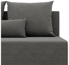 Dvojmiestna pohovka FERMO Lux rozkladacia, tmavosivá