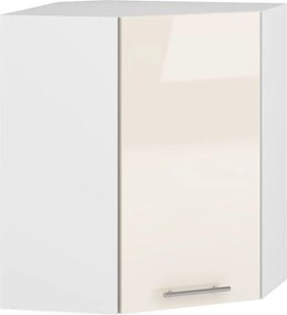 VENTO GN-60/72 corner top cabinet, color: white / beige