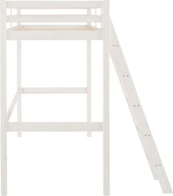 Biela vyvýšená posteľ z borovicového dreva Støraa Alpi2