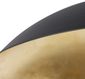 Inteligentné stropné svietidlo čierne so zlatom 60 cm vrátane Wifi A60 - Emilienne