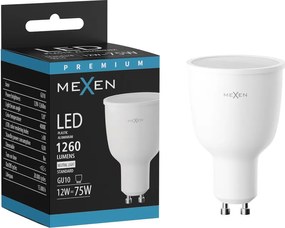 Mexen Nova, LED žiarovka GU10, 12W, neutrálna - 4000K, 1260 lm - L108-GU10-1240-01