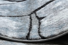 Moderný koberec COZY 8873 Cracks, prasknutý betón, sivo / modrý