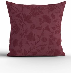 Bavlnená obliečka na vankúš Renforcé 40 × 40 cm - Rebeka vínová