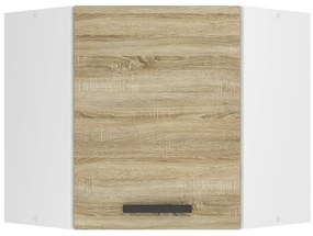 Kuchynská skrinka Belini Premium Full Version horná rohová 60 cm dub sonoma