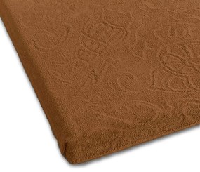 ŽAKÁROVÉ PRESTIERADLO TULIP04 175X220 CM HNEDÉ
