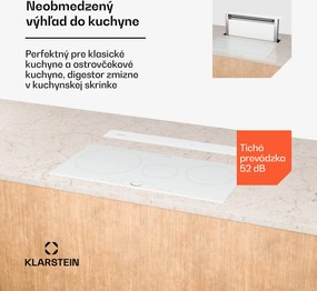 Klarstein Royal Flush Eco digestor, Výsuvný, 714 m³/h, Boost, Dotykové ovládanie, EEK A++