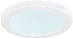 GLOBO Stropné svietidlo LASSE LED, 18 W, teplá biela-studená biela, 12,5 cm, okrúhle, biele