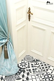 Cementové dlaždice patchwork čierna, biela | Articima