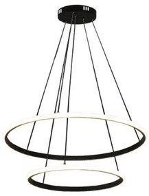 Stmievateľný LED luster s lankovým zavesením LED/55W/230V 3000-6500K priemer 60 cm + diaľkové ovládanie