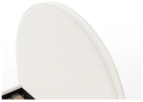 Biela čalúnená dvojlôžková posteľ s úložným priestorom s roštom 140x200 cm Moon – Vipack