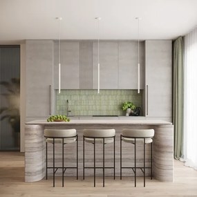 Sollux SL.1337 - Luster na lanku ARCHE 1xG9/8W/230V biela