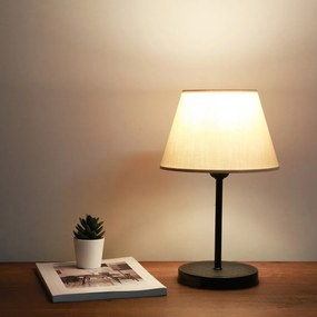 Stolová lampa Dantos 36 cm béžová/čierna