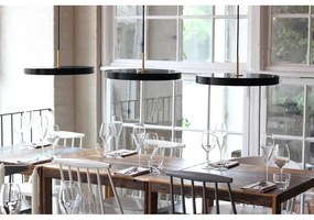 Čierne LED závesné svietidlo s kovovým tienidlom ø 31 cm Asteria Mini – UMAGE