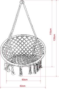 Závesné kreslo Avenberg JAMAICA