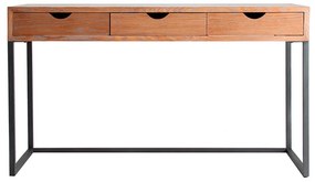 Pracovný stôl lery 132 x 58 cm hnedý MUZZA