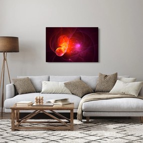 Moderný obraz ružovej abstrakcie (90x60 cm)