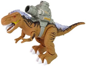 Lean Toys Dinosaurus s katapultom a guličkami - hnedý