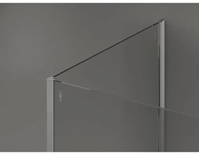 Mexen Kioto, 2-stenová sprchová zástena Walk-In 110 x 105 cm, 8mm číre sklo, chrómový profil, 800-110-212-01-00-105