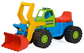 Detské odrážadlo Bager nakladač BAYO 74 cm zelený