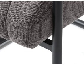 Tmavosivá jedálenská stolička Trout – Unique Furniture