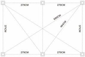 Bioklimatická pergola 6x4 m INTRO DUO Rojaplast