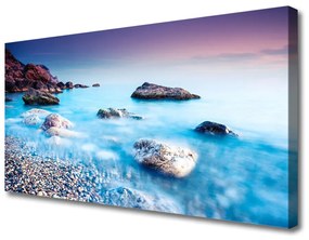 Obraz na plátne More kamene krajina 100x50 cm