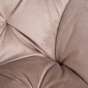 Kancelárska stolička FLOSSI zamatová béžová ALL 859279