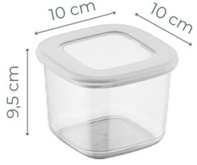 Sada 12 ks potravinových boxů BONNIE -5 bílá