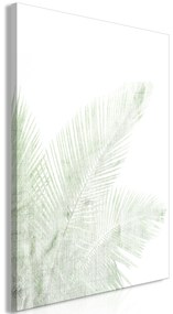 Artgeist Obraz - Velvet Green (1 Part) Vertical Veľkosť: 20x30, Verzia: Na talianskom plátne