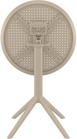 Skladací stôl Sky round - taupe