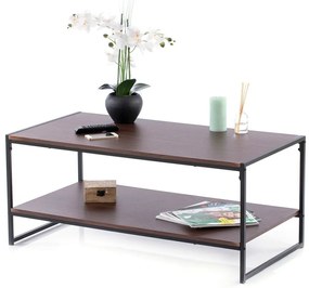 Homede Konferenčný stolík Coxe tmavohnedá, 105 x 53 x 45 cm