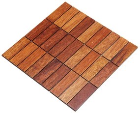 MERBAU mozaika 2D - drevené obklady do kúpeľne a kuchyne 30 x 93 mm