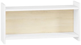 Detská nástenná polica BUBO 35x72 cm biela/svetlý buk