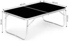 Skladací cateringový stôl 60x40 cm čierny