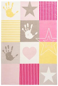 Obsession koberce Detský kusový koberec Stars 411 pink - 120x170 cm