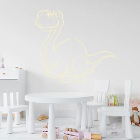 Veselá Stena Samolepka na stenu na stenu Brontosaurus Farba: černá