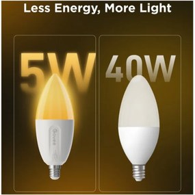 SADA 2x LED RGBWW Stmievateľná žiarovka E14/5W/230V 2700-6500K Wi-Fi - Govee