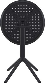 Skladací stôl Sky round - čierna