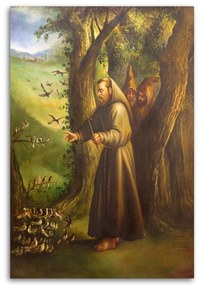 Obraz na plátně Svatý František z Assisi - 60x90 cm