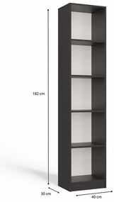 Regál Onyx R40 40 cm antracit