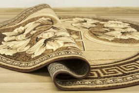 Koberec GOLD 365/12 béžový / hnedý ovál