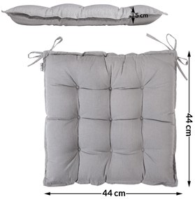 InternetovaZahrada 4 x poduška Cozy - sivá