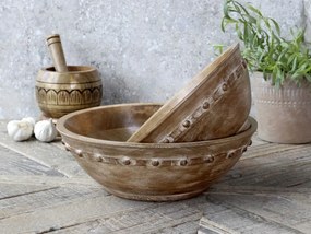 Drevená servírovacia misa z mangového dreva Tours Bowl - Ø 30*9 cm / 3,5L