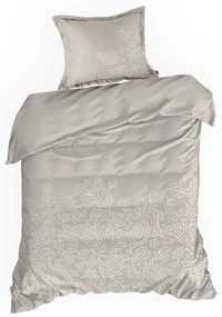 SATÉNOVÉ OBLIEČKY REINA 200X220 CM, 2KS 70X80 CM BÉŽOVÉ