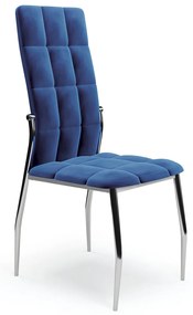 Jedálenská stolička K416 - granátová (Velvet) / čierna