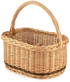 Kôš piknikový prútený na fľaše Crate IV.š. 38 x hl. 26 x v. 19/37(cm)