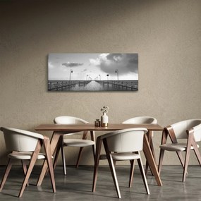 Obraz - Promenáda pri pobreží (120x50 cm)